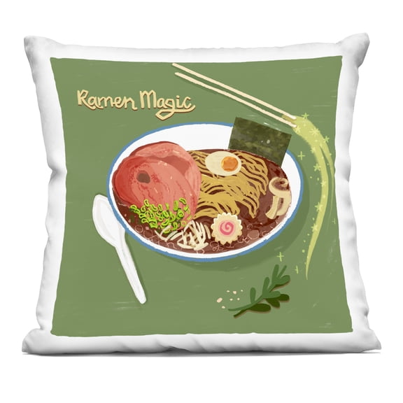 Stupell Industries Ramen Magic International Meal Design by Juliet Rose Philips Throw Pillow