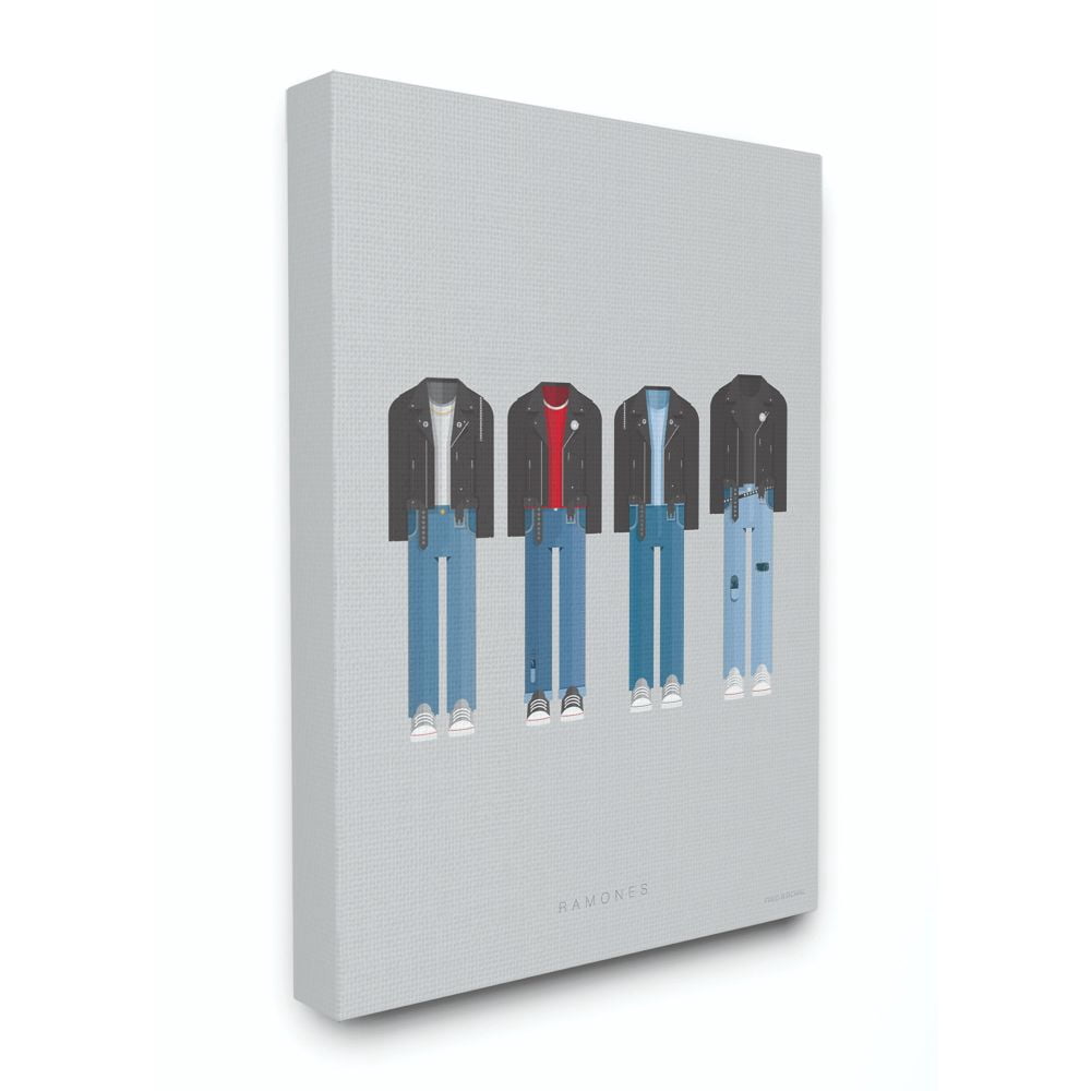Stupell Industries Ramones Famous People Characters Fashion Design Canvas Wall Art by Fred Birchal