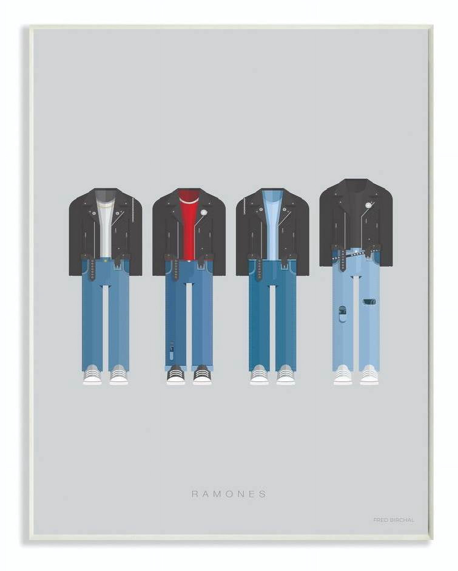 Stupell Industries Ramones Famous People Characters Fashion Design Wall Plaque by Fred Birchal