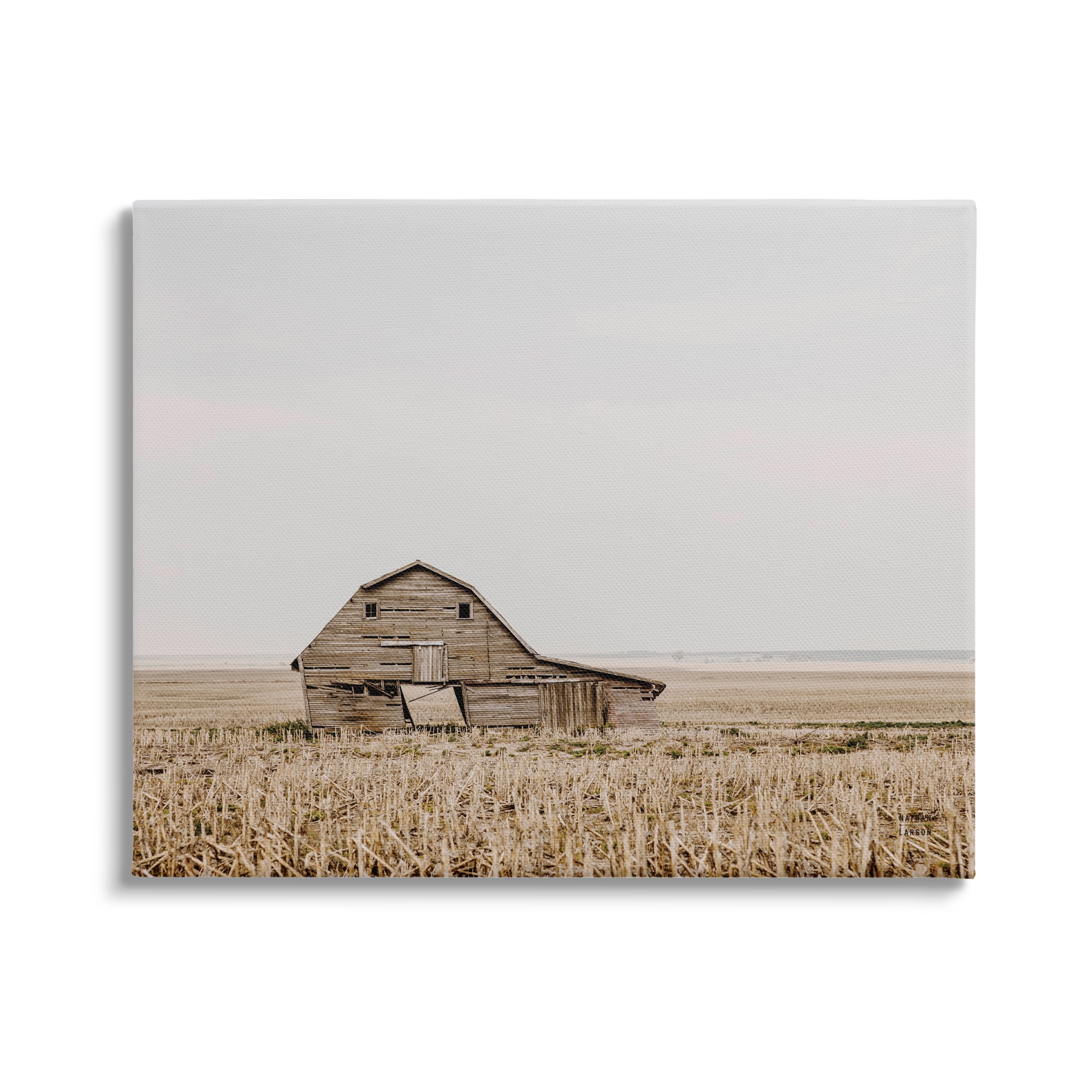 Stupell Industries Ranch Barn Photography Landscape Photography Gallery Wrapped Canvas Art Print Wall Art, 30 x 24
