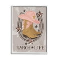 thumbnail image 1 of Stupell Industries Ranch Life Cowgirl Horseshoe Nature Painting White Framed Art Print Wall Art, 24 x 30, 1 of 9
