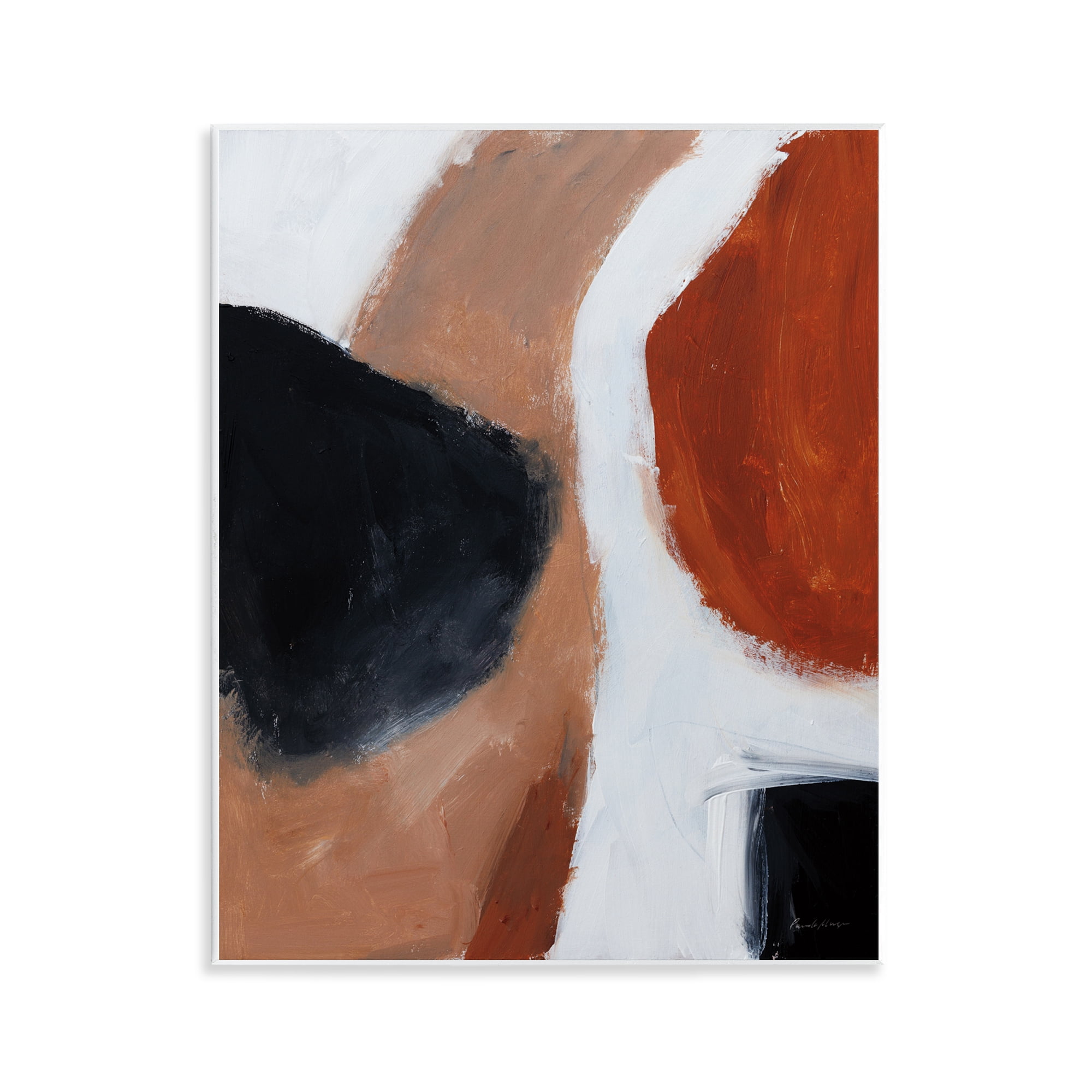 Stupell Industries Rare Earth Tones Abstract Abstract Painting Unframed Art Print Wall Art, 11 x 14