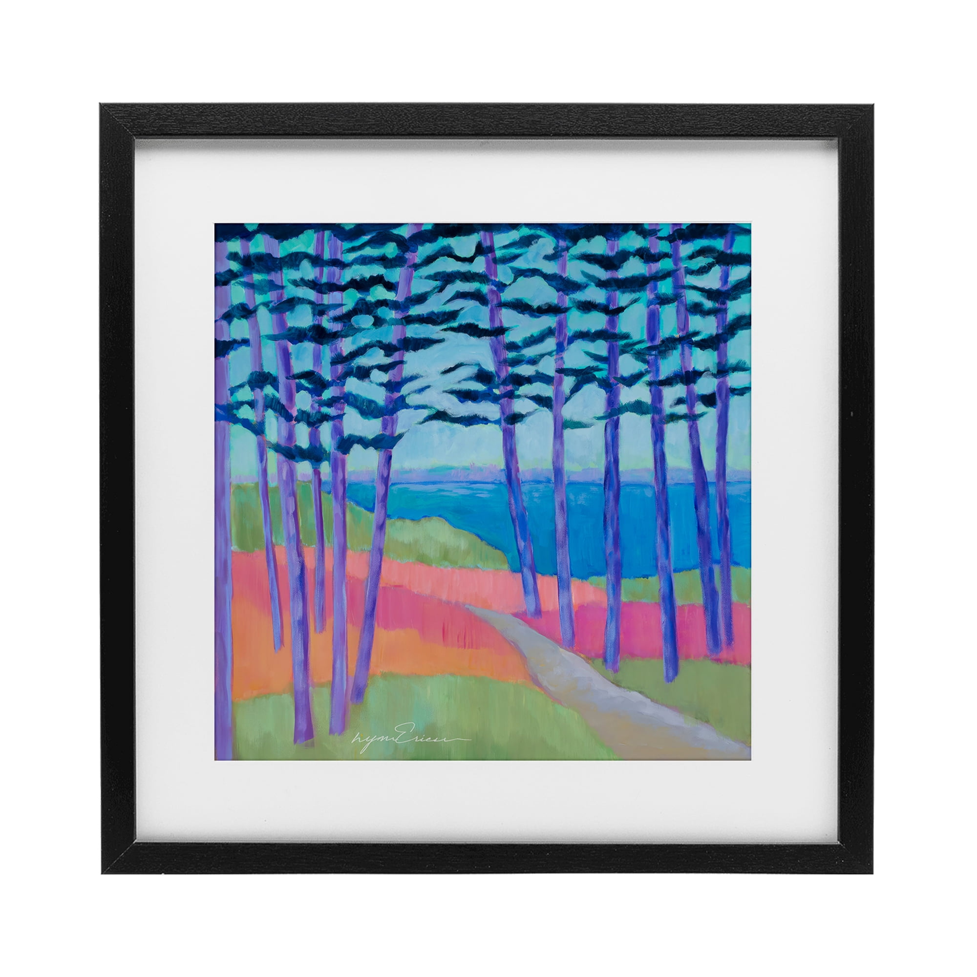 Stupell Industries Razzle Dazzle Forest Scene Black Framed Print Under Glass, design by Lynn Ericson Fine Art