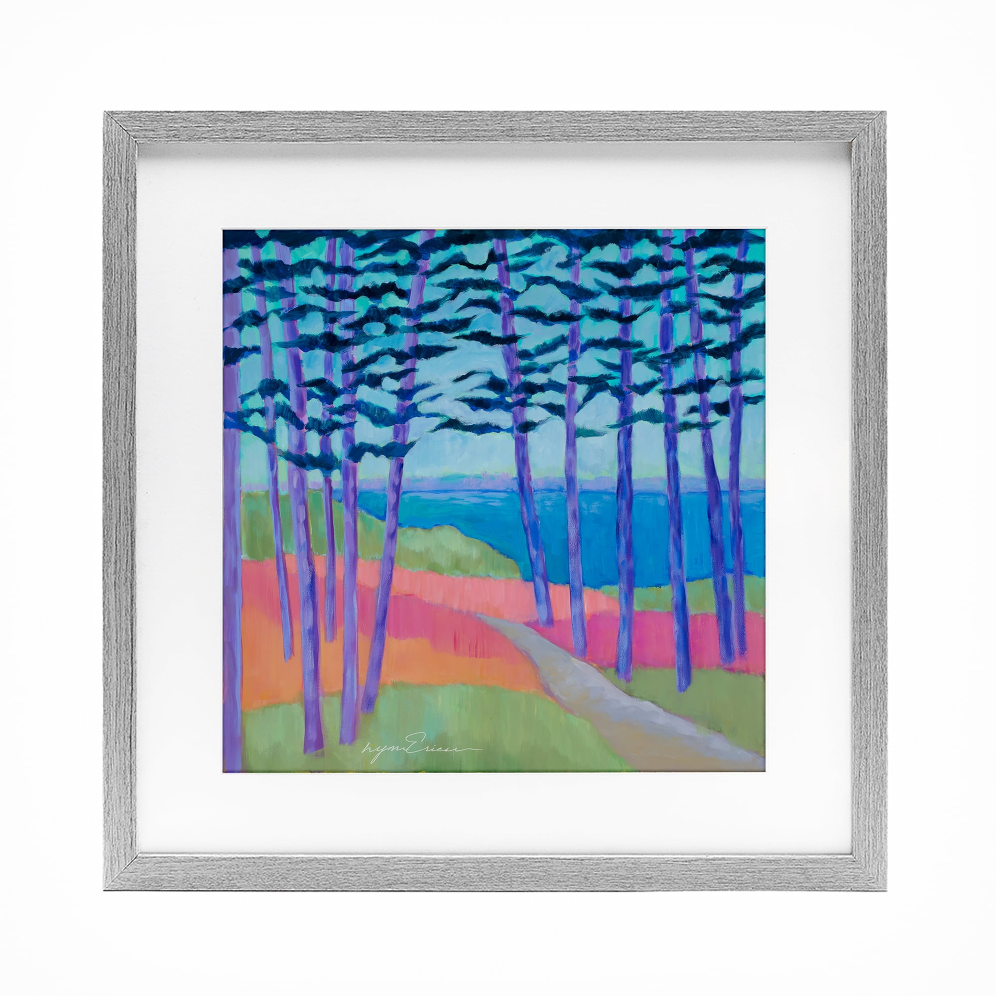 Stupell Industries Razzle Dazzle Forest Scene Gray Framed Print Under Glass, design by Lynn Ericson Fine Art