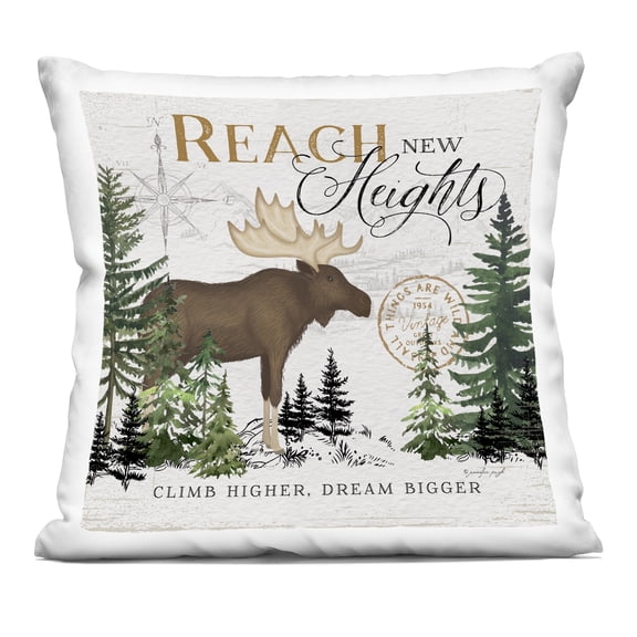 Stupell Industries Reach New Heights Ivory Pines Decorative Printed Throw Pillow, design by Jennifer Pugh
