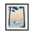 thumbnail image 1 of Stupell Industries Contemporary Reading At Sunset in Hammock Black Framed Print Under Glass, 13 x 16, by The Prints Vibe, 1 of 8