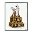 thumbnail image 1 of Stupell Industries Reading Atop Suitcases Black Framed Giclee Art design by Ziwei Li, 20 x 16, 1 of 8