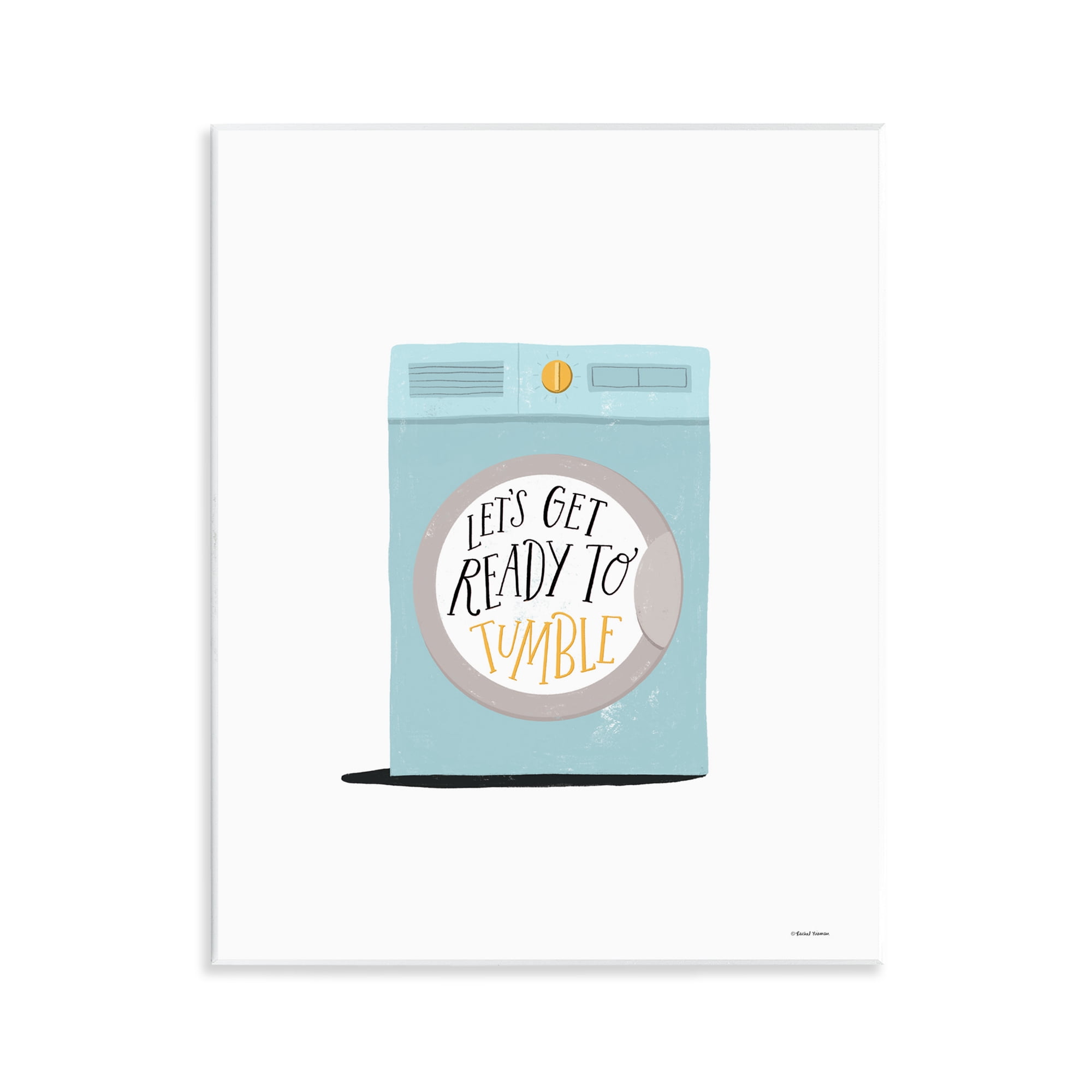 Stupell Industries Ready to Tumble Laundry Typography Painting Unframed Art Print Wall Art, 11 x 14