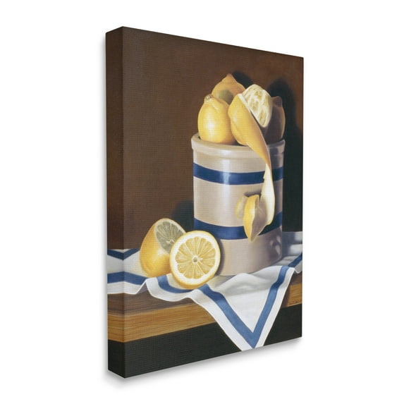 Stupell Industries Realistic Country Lemon Peel Jar Still-Life Painting Designed by Cecile Baird