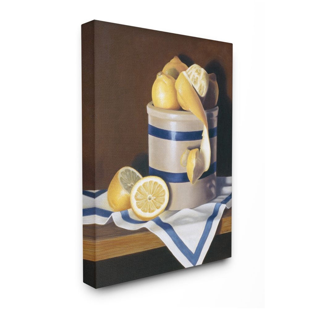 Stupell Industries Realistic Country Lemon Peel Jar Still-Life Painting Designed by Cecile Baird