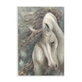 thumbnail image 1 of Stupell Industries Rearing Horse with Waving Mane Animals Painting Unframed Art Print Wall Art, 13 x 19, 1 of 7