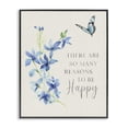 thumbnail image 1 of Stupell Industries Farmhouse Reasons To Be Happy Floral Black Framed Giclee Art, 11 x 14, by Janet Tava, 1 of 7