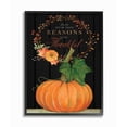 thumbnail image 1 of Stupell Industries Reasons To Be Thankful Pumpkin Fall Autumn Seasonal Design Framed Wall Art by Stephanie Workman Marrott, 1 of 6