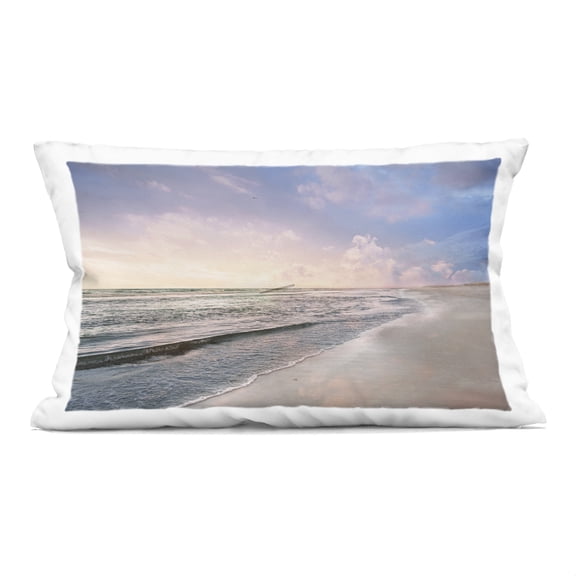 Stupell Industries Receding Beach Shore Design by Natalie Carpentieri Throw Pillow