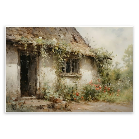 Stupell Industries Reclaimed By Nature Town & City Painting Unframed Art Print Wall Art, 15 x 10