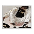 thumbnail image 1 of Stupell Industries Glam Record Dance Stylish DJ White Framed Giclee Art, 20 x 16, by Franklyn Gregory, 1 of 8