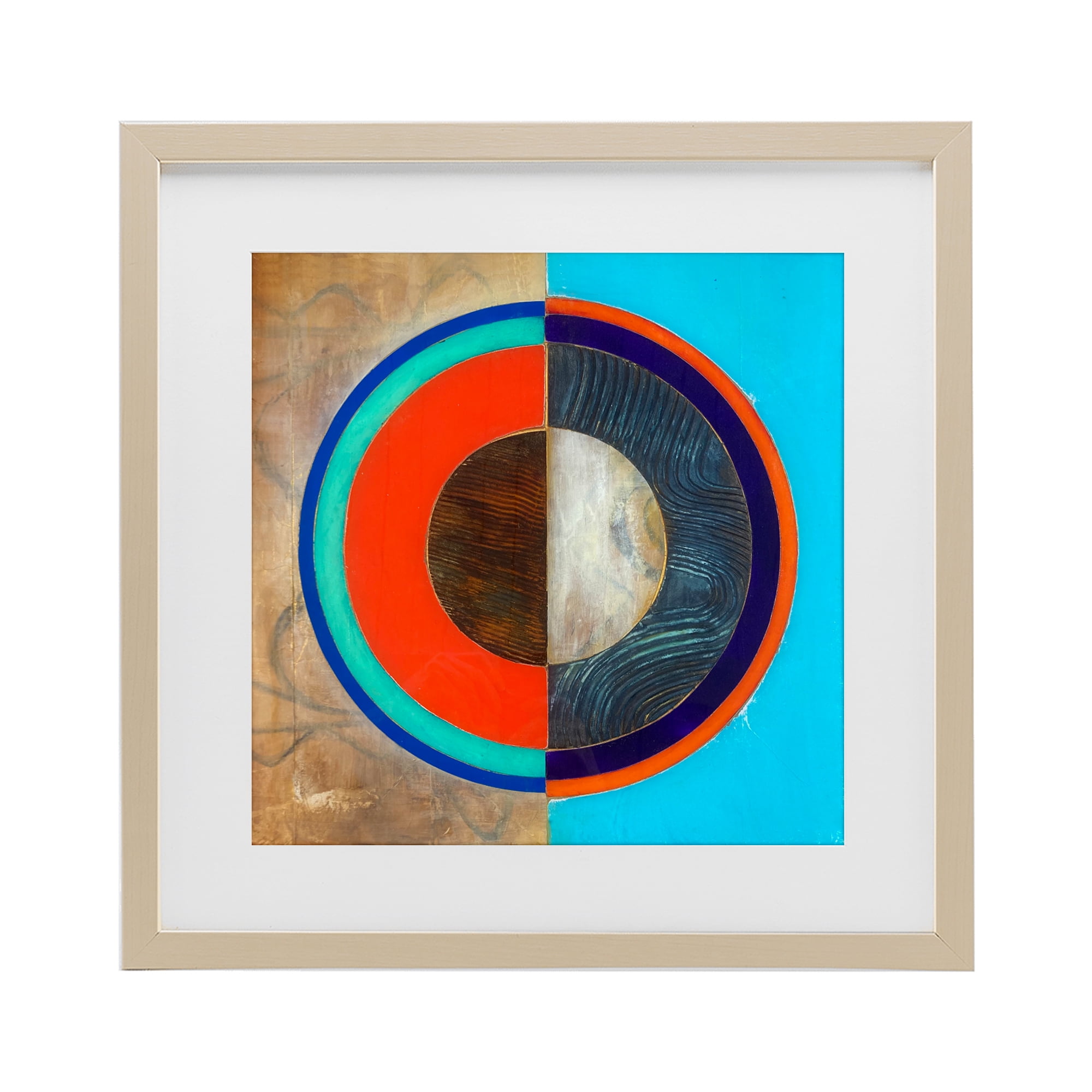 Stupell Industries Red Arc Summer Circle Birch Framed Print Under Glass, design by Matthew Finger
