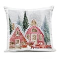 thumbnail image 1 of Stupell Industries Red Barn Santa Delivery Outdoor Printed Pillow design by Jesse Keith, 18 x 7 x 18, 1 of 6