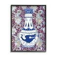thumbnail image 1 of Stupell Industries Red & Blue Baroque Vase Pattern Botanical & Floral Painting Black Framed Art Print Wall Art, 1 of 5