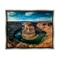 thumbnail image 1 of Stupell Industries Red Canyon Mesa Cliffs Surrounding River Water Photograph Luster Gray Floating Framed Canvas Print Wall Art, Design by Andy Crawford Photography, 1 of 5