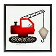 thumbnail image 1 of Stupell Industries Red Construction Vehicle Transportation Painting Black Floater Framed Canvas Art Print Wall Art, 18 x 18, 1 of 10