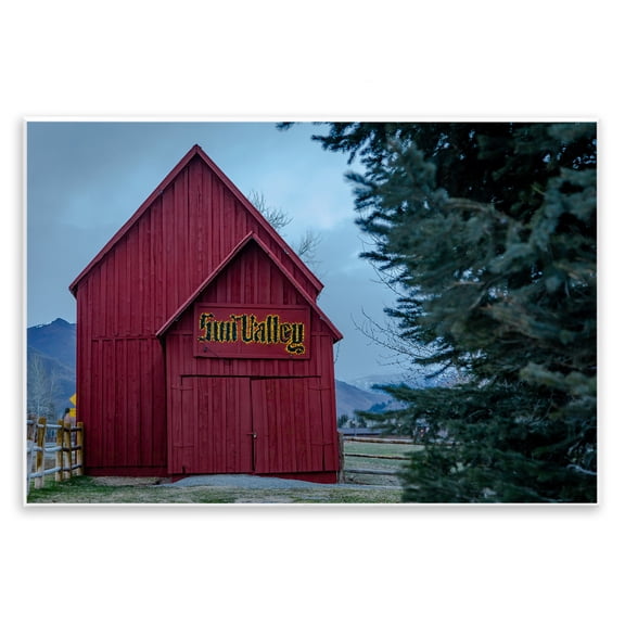 Stupell Industries Red Farm Architecture Wall Plaque Art, design by Jeff Poe Photography