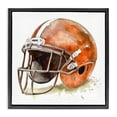 thumbnail image 1 of Stupell Industries Eclectic Red Football Helmet Black Floating Frame Canvas Art, 25 x 25, by Creative Studio, 1 of 8