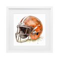 thumbnail image 1 of Stupell Industries Eclectic Red Football Helmet White Framed Print Under Glass, 16 x 16, by Creative Studio, 1 of 8