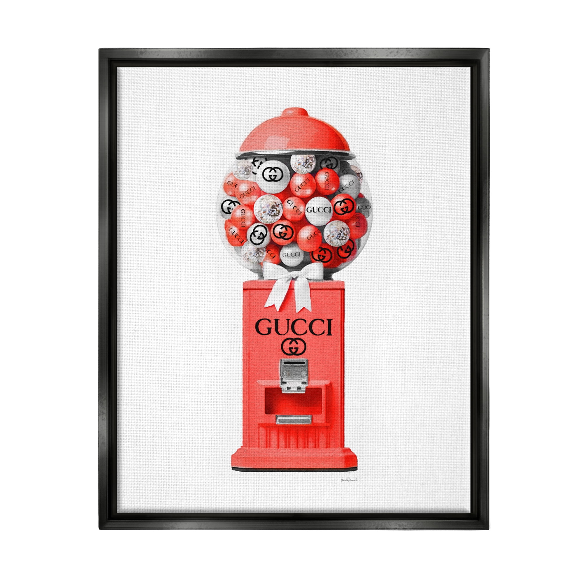 Red and Black Glam Candy Machine Canvas Print, 25 x 31