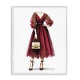 thumbnail image 1 of Stupell Industries Art Deco Red Glam Gown White Framed Giclee Art, 24 x 30, by Amanda Greenwood, 1 of 8