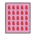 thumbnail image 1 of Stupell Industries Contemporary Red Gummy Bears on Pink Black Framed Giclee Art, 11 x 14, by LISH Creative, 1 of 8