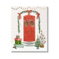 thumbnail image 1 of Stupell Industries Red Jolly Christmas Doorway Graphic Art Gallery Wrapped Canvas Print Wall Art, Design by Victoria Barnes, 1 of 7