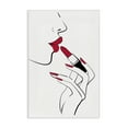 thumbnail image 1 of Stupell Industries Red Lips Makeup Novelty Painting Gallery Wrapped Canvas Art Print Wall Art, 20 x 30, 1 of 8