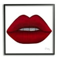 thumbnail image 1 of Stupell Industries Red Lips on White Beauty & Fashion Painting Black Framed Art Print Wall Art, 17 x 17, 1 of 9