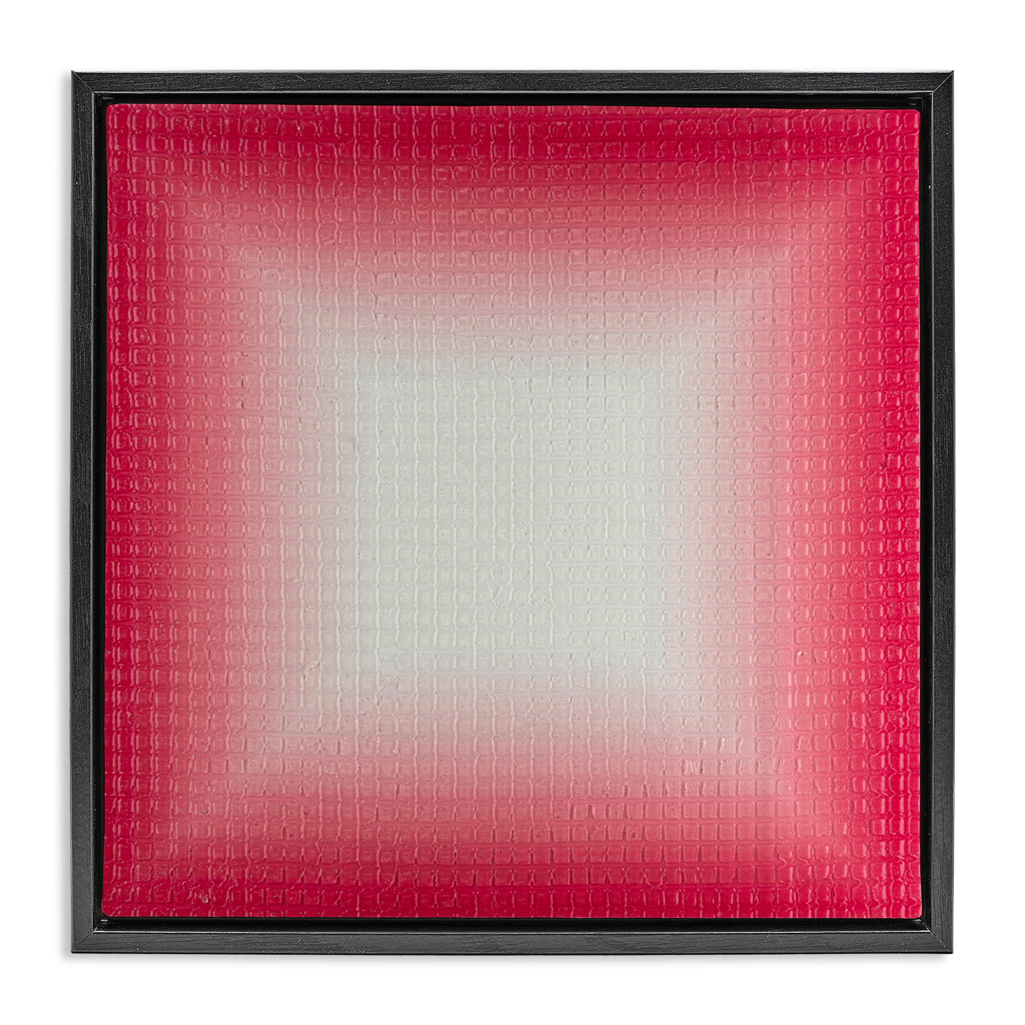 Stupell Industries Red Ombre Fade Abstract Painting Black Floater Framed Canvas Art Print Wall Art, 18 x 18