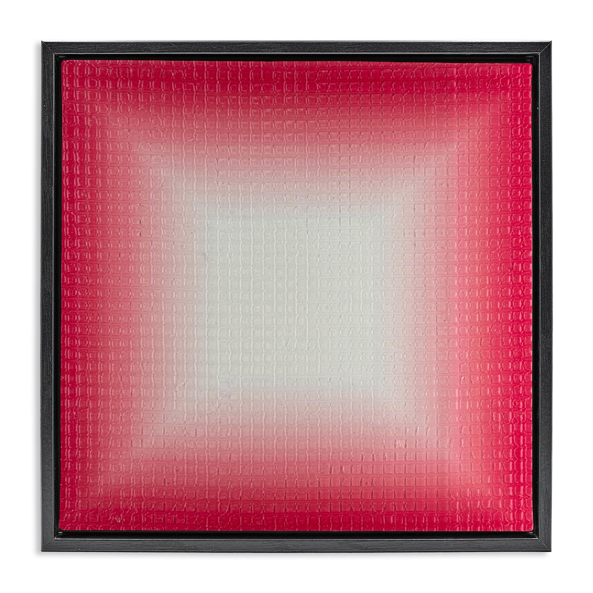 Stupell Industries Red Ombre Fade Abstract Painting Black Floater Framed Canvas Art Print Wall Art, 25 x 25