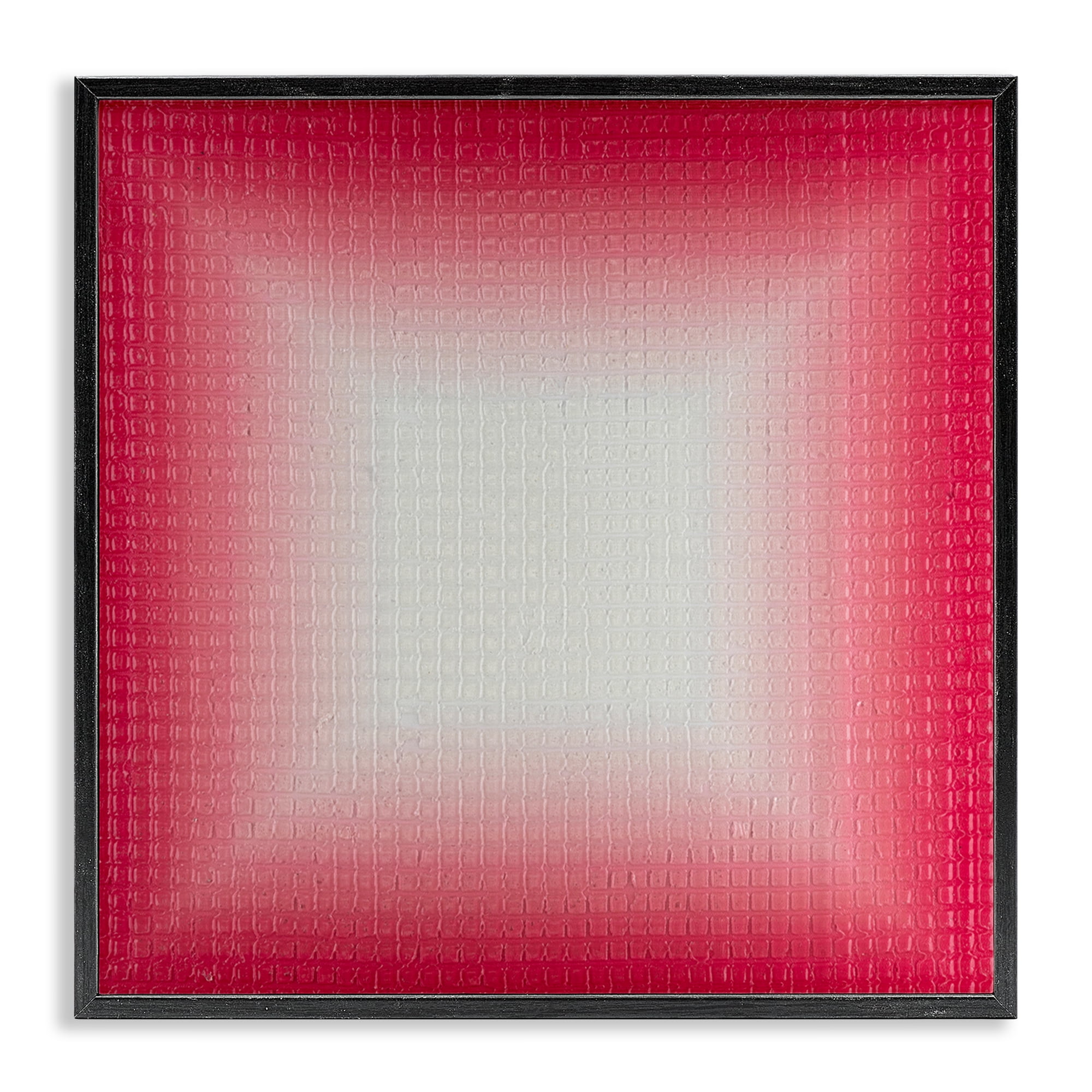 Stupell Industries Red Ombre Fade Abstract Painting Black Framed Art Print Wall Art, 24 x 24