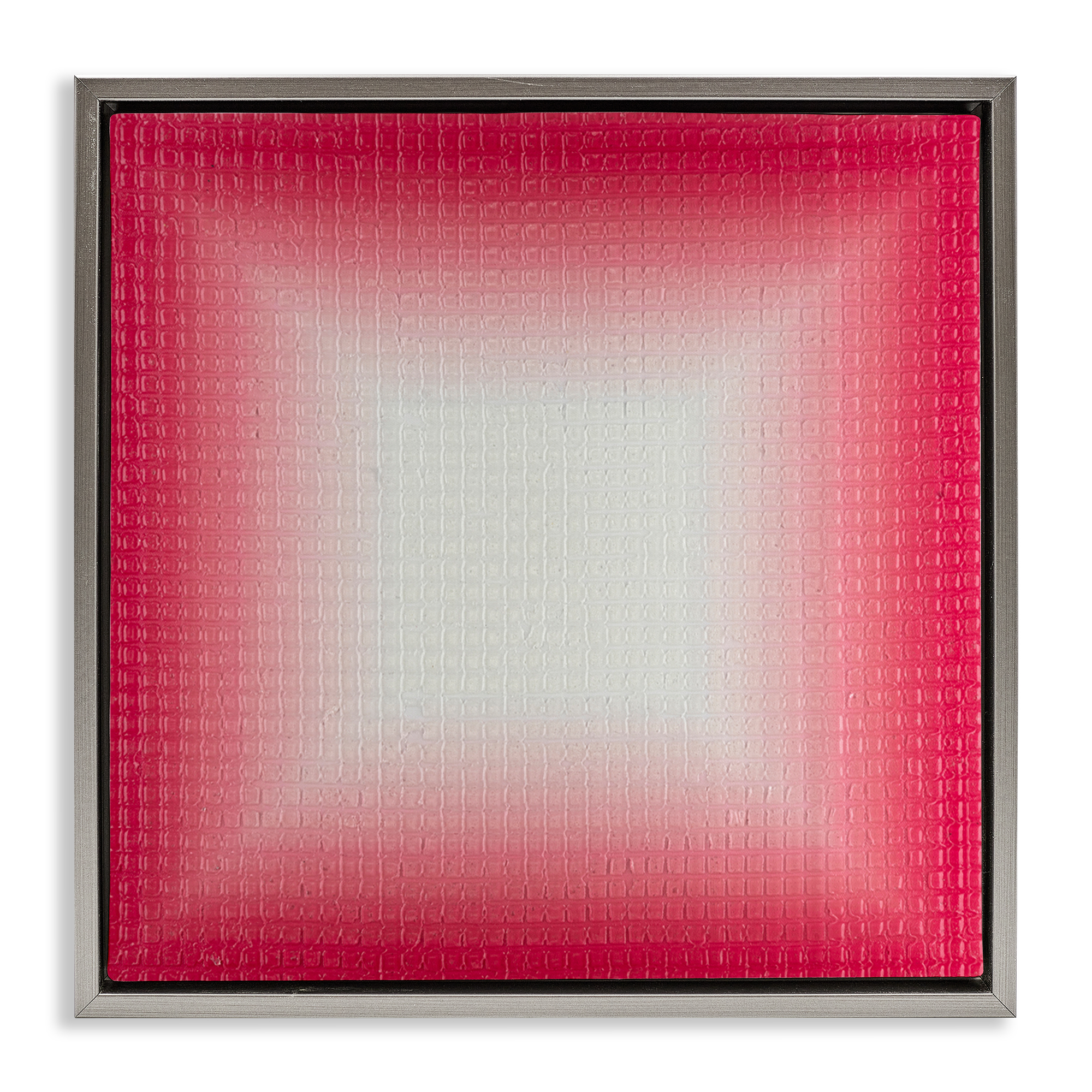 Stupell Industries Red Ombre Fade Abstract Painting Gray Floater Framed Canvas Art Print Wall Art, 18 x 18