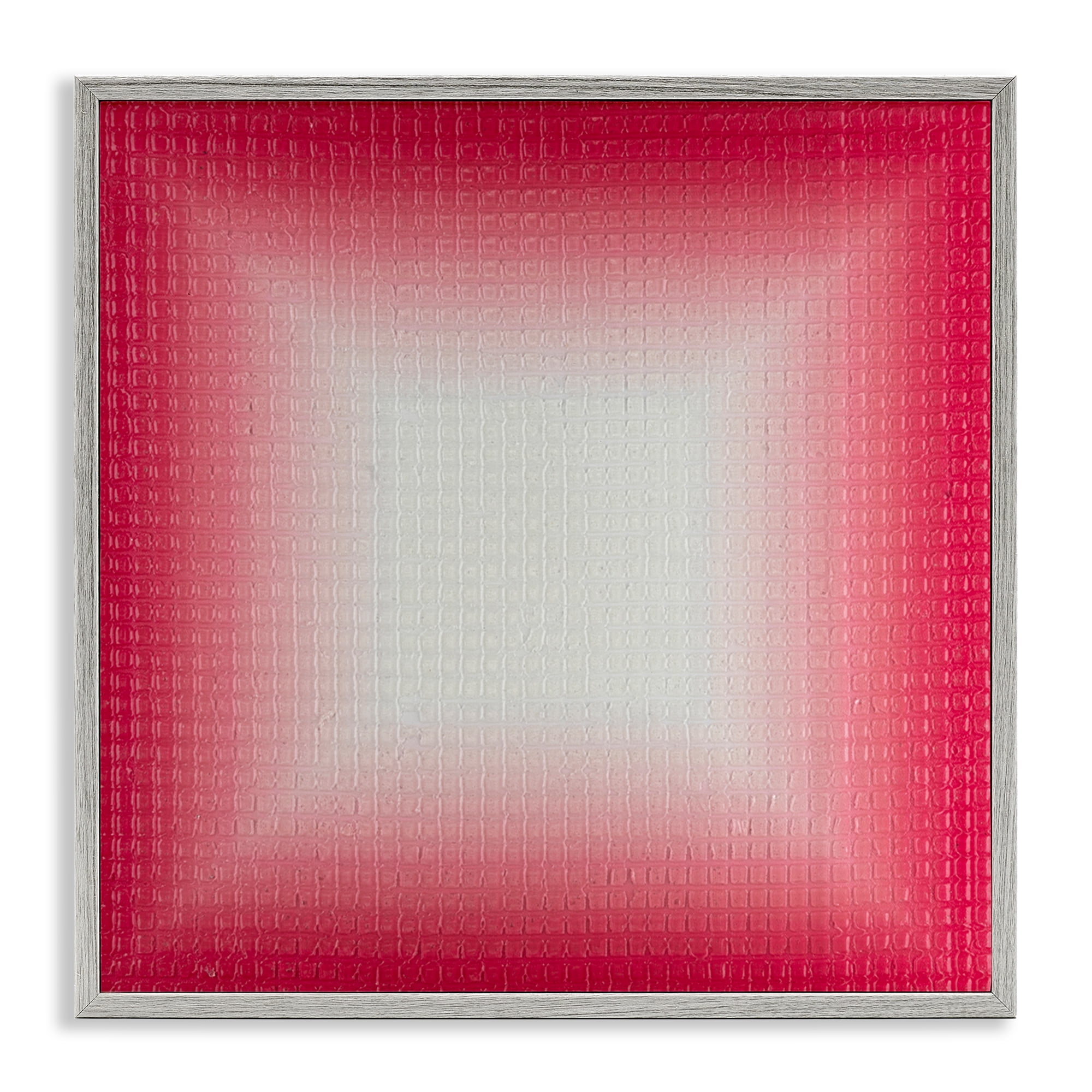 Stupell Industries Red Ombre Fade Abstract Painting Gray Framed Art Print Wall Art, 12 x 12