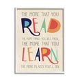 thumbnail image 1 of Stupell Industries Red Orange Blue and Green Read Learn Cartoon Typography, 24 x 30,Design by Daphne Polselli, 1 of 7