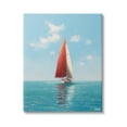 thumbnail image 1 of Stupell Industries Red Sailboat on Sea Transportation Painting Gallery Wrapped Canvas Art Print Wall Art, 24 x 30, 1 of 8