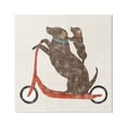 thumbnail image 1 of Stupell Industries Red Scooter Dogs Duo Animals & Insects Painting Gallery Wrapped Canvas Print Wall Art, 36 x 36, 1 of 7