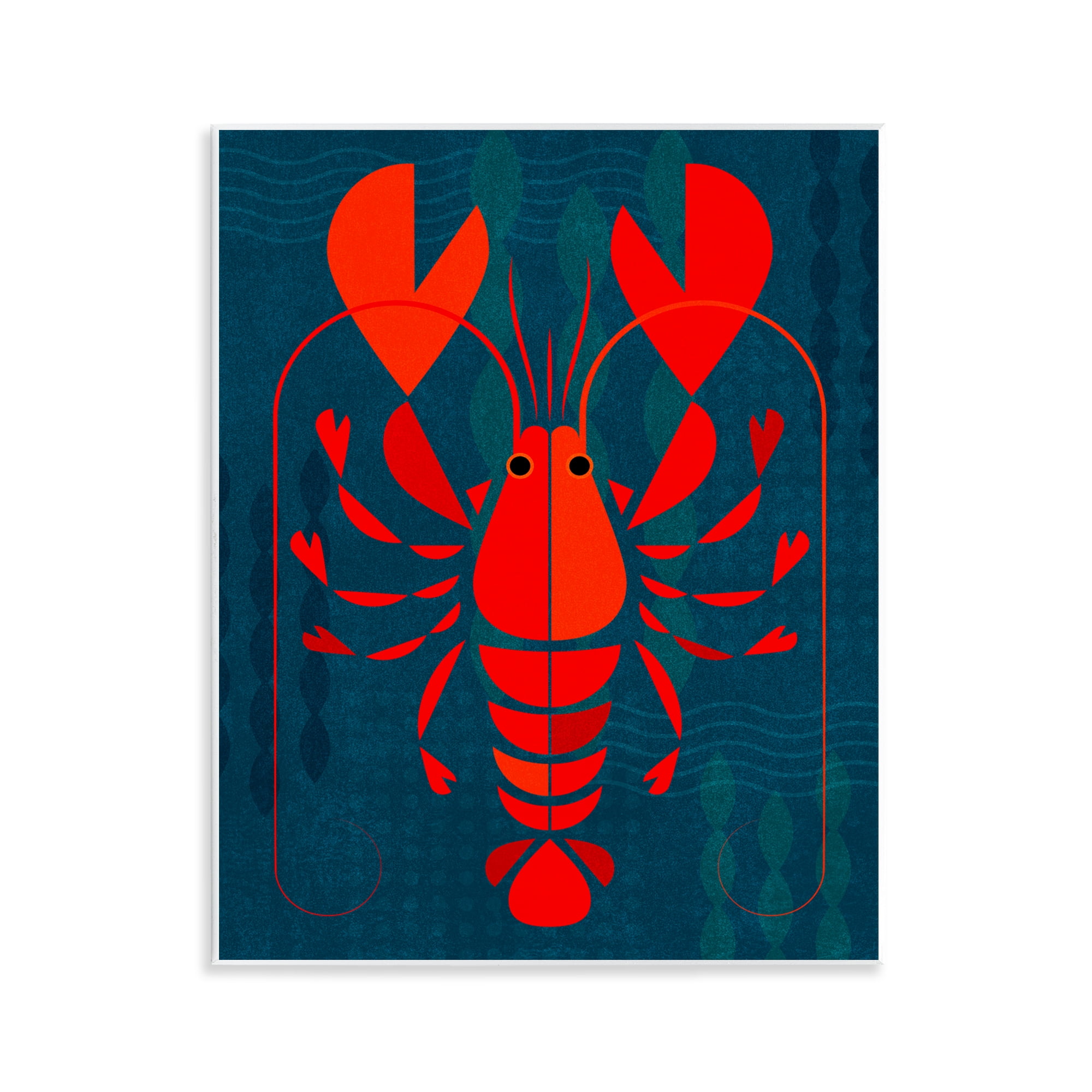 Stupell Industries Red Segmented Lobster Animals Painting Unframed Art Print Wall Art, 11 x 14