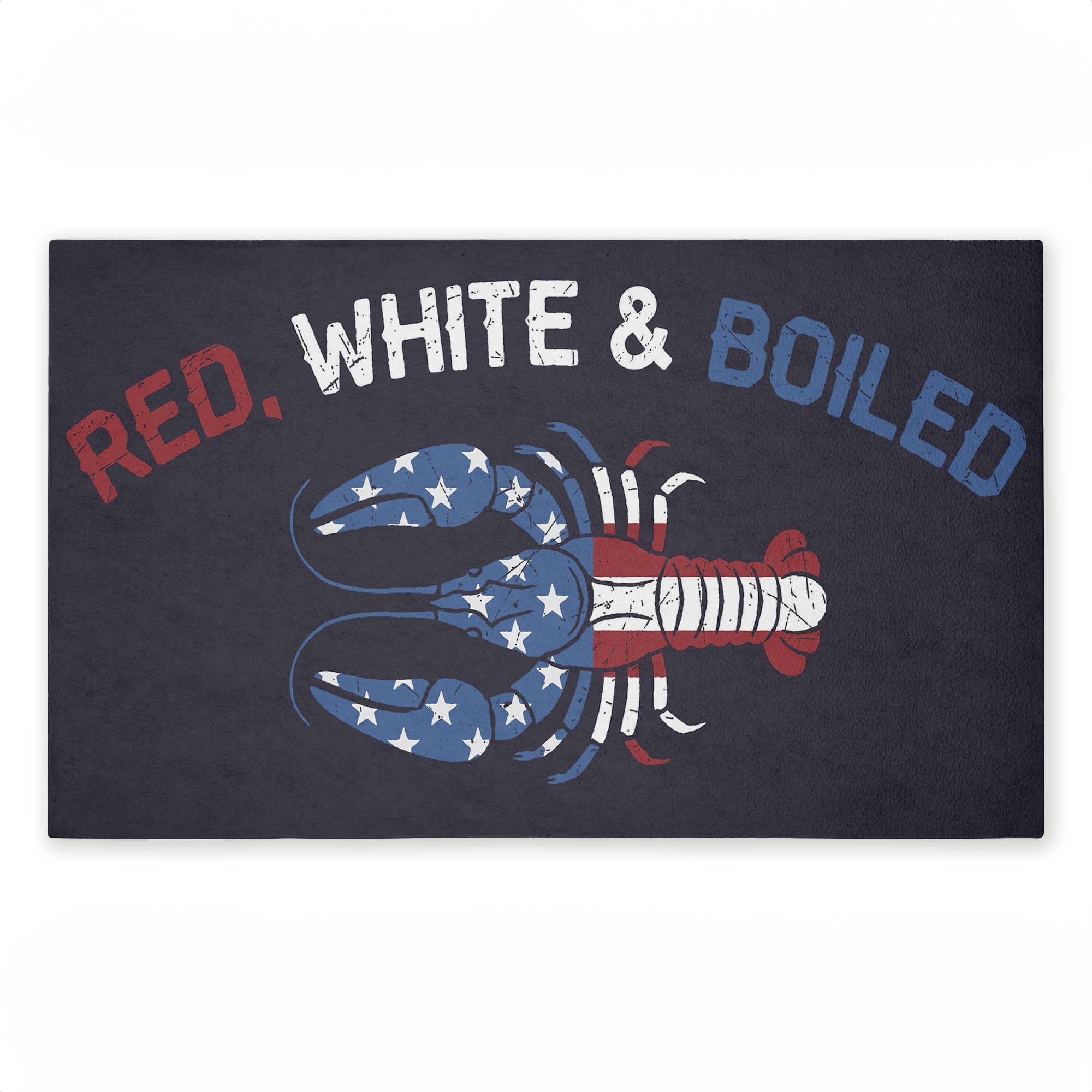 Stupell Industries Red White & Boiled Lobster Printed Outdoor Door Floor Mat, design by Jedco Brands Inc.