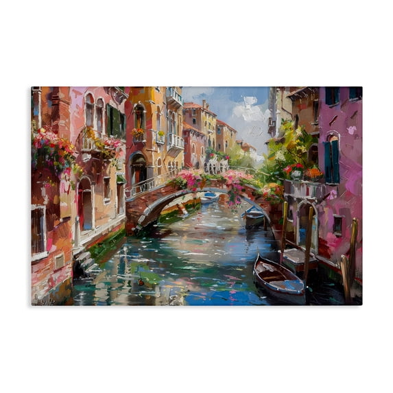 Stupell Industries Reflections of Venice Canvas Wall Art design by LSR Creative Studio, 20 x 30