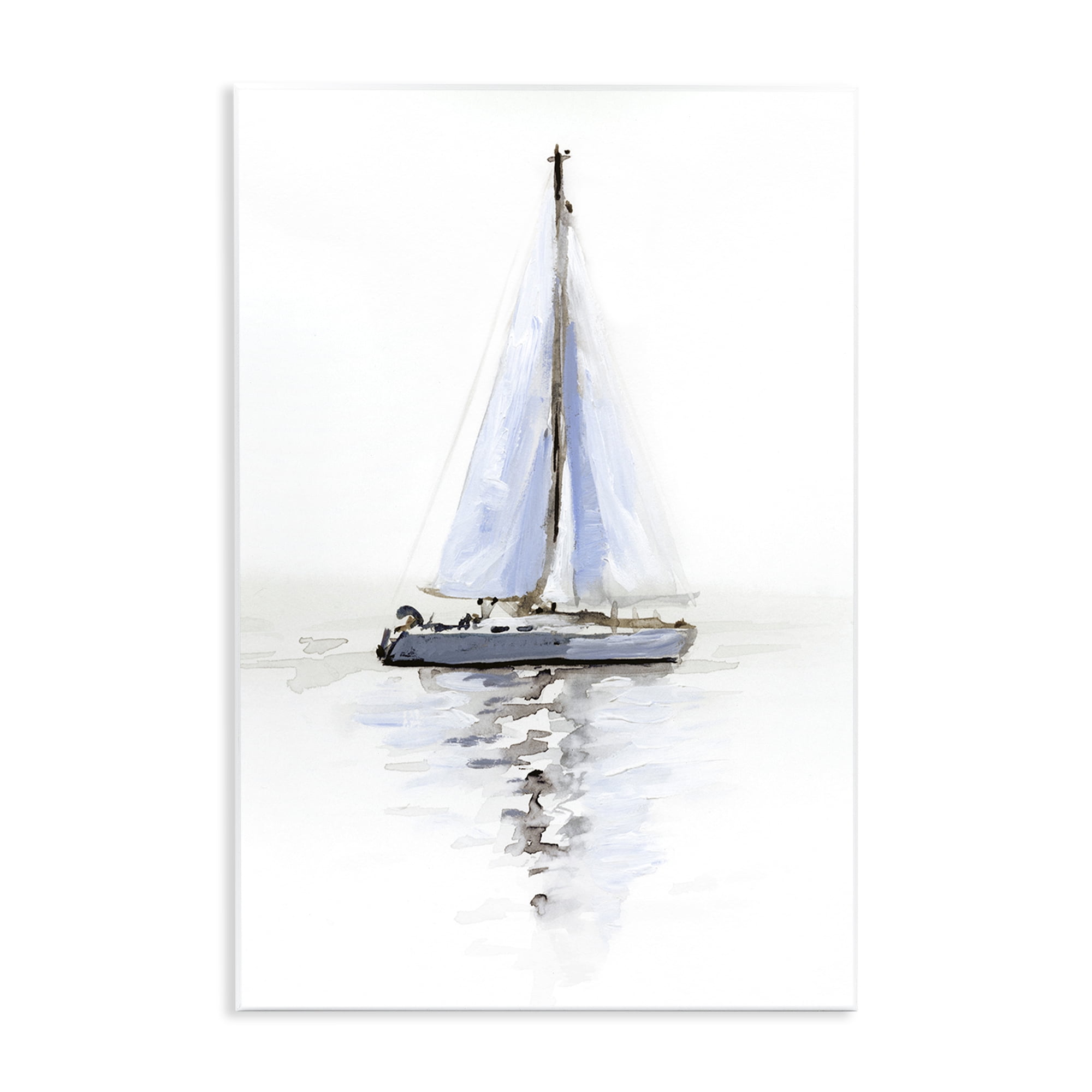 Stupell Industries Reflective Beach Sails Transportation Painting Unframed Art Print Wall Art, 10 x 15