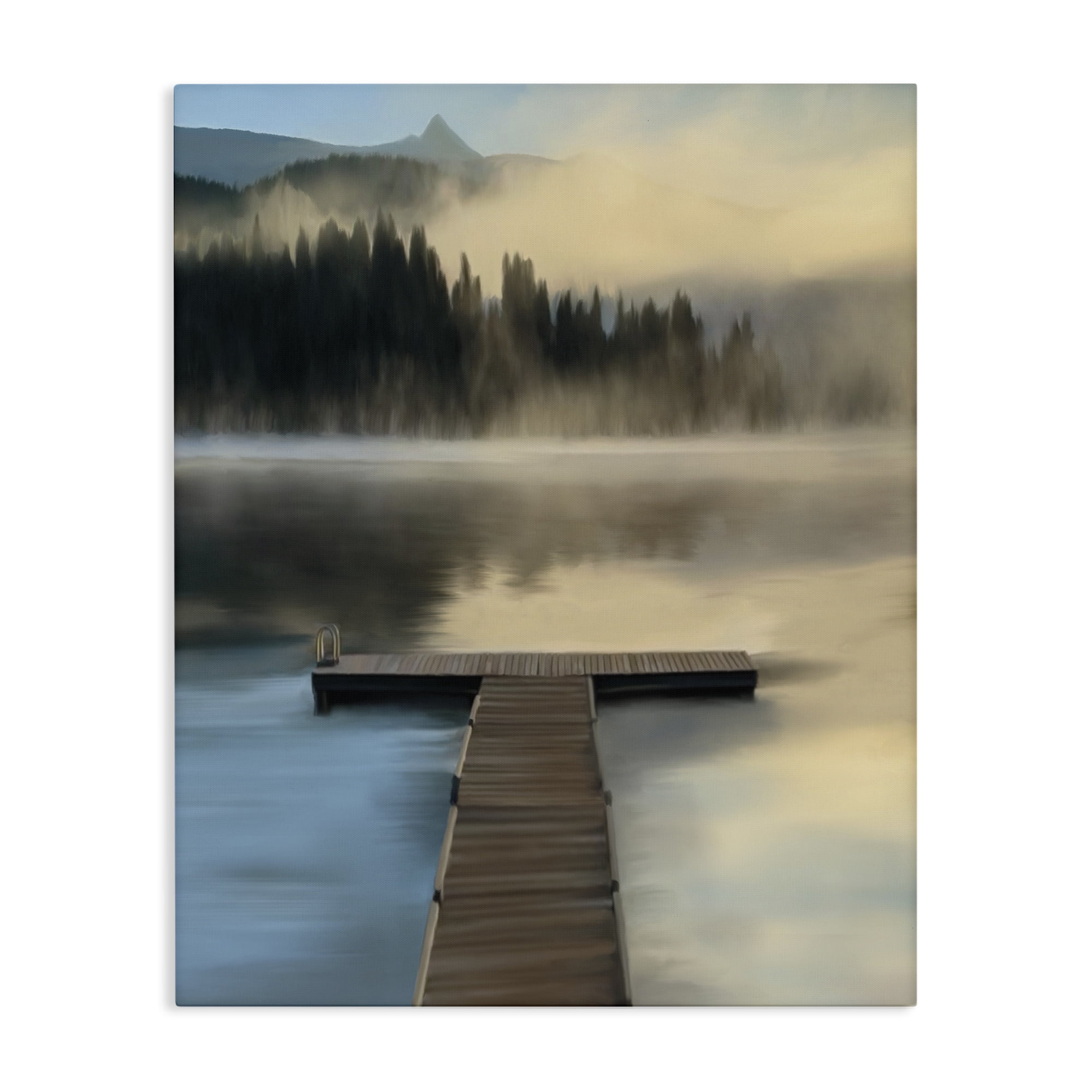 Stupell Industries Reflective Lake At Dusk Canvas Wall Art, design by Renel Peters