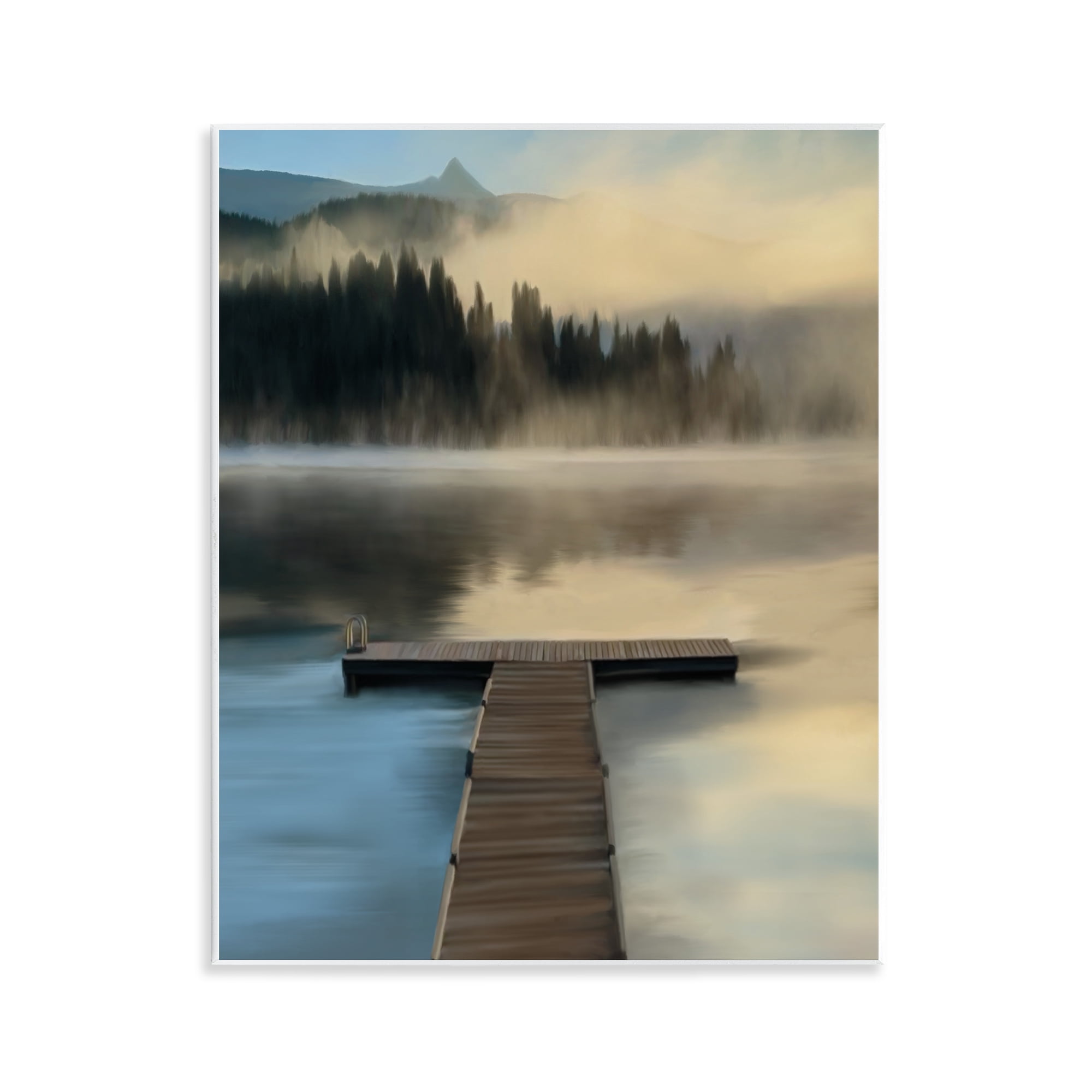 Stupell Industries Reflective Lake At Dusk Wall Plaque Art, design by Renel Peters