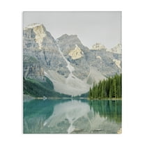 Stupell Industries Reflective Mountain Lake Landscape Photography Gallery Wrapped Canvas Art Print Wall Art, 16 x 20
