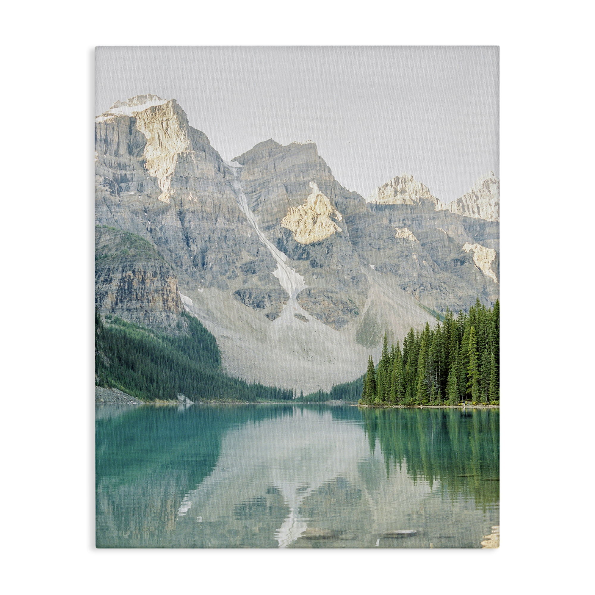 Stupell Industries Reflective Mountain Lake Landscape Photography Gallery Wrapped Canvas Art Print Wall Art, 30 x 40